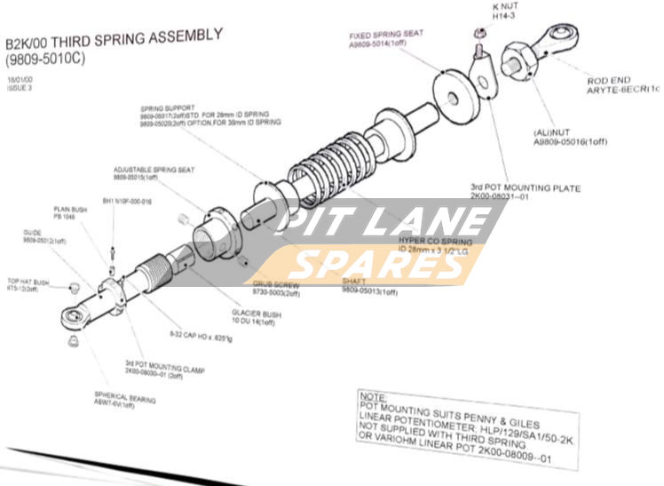 FRONT ARB / 3RD SPRING Diagram